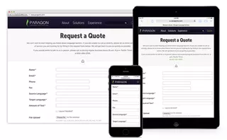 Request a Quote Page