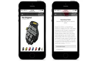 Glove Detail Page Top / More Content