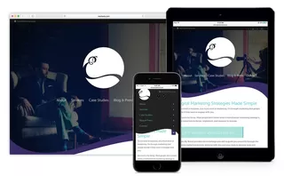 Home Page (Shown with Mobile Flyout)