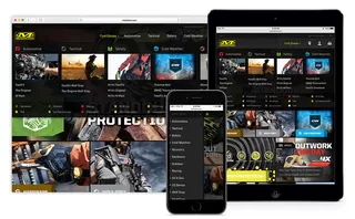 Home Page with Flyout